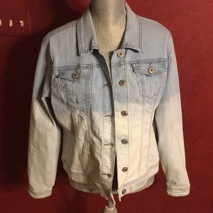 Cato distressed ombre Jean Jacket Size L